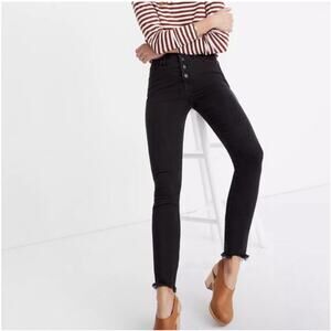 Madewell 10” High-Rise Skinny Jeans Black Size 29 *EUC